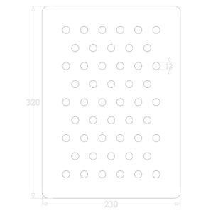 Coral Frag Flat Plate (56 Holes)